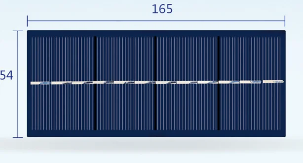 Поли солнечная панель 6,5 V 250MA для солнечной эпоксидной сборки фонарик, предназначенный 165*65 мм