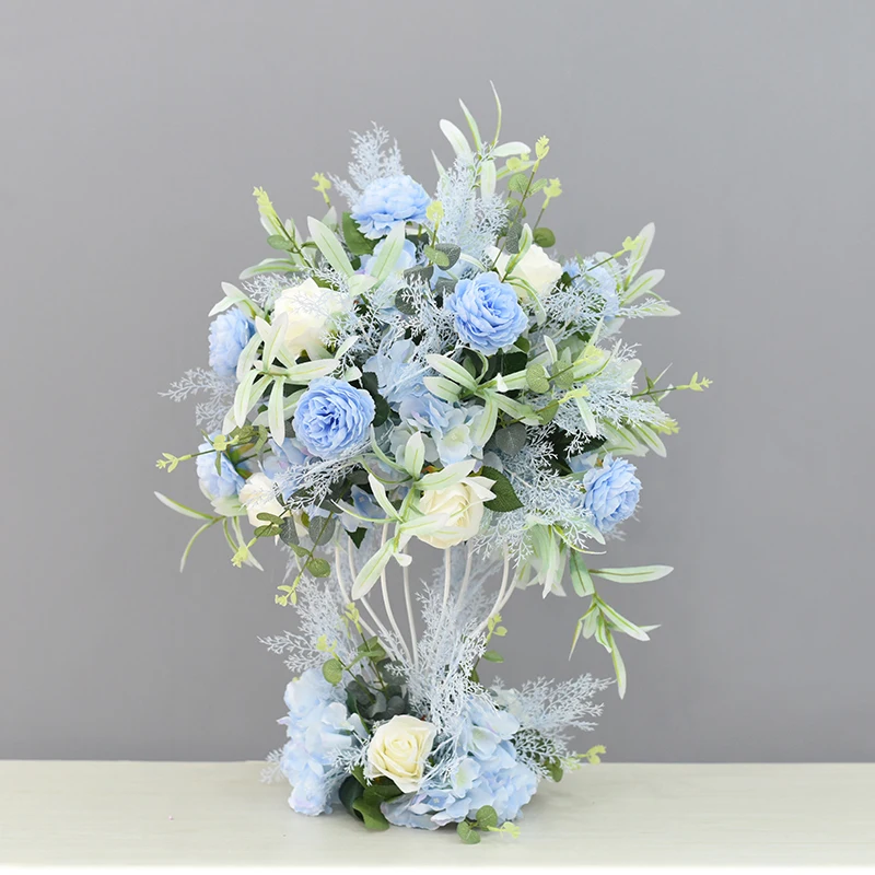 JAROWN Artificial Main Table Flower Ball Set Home Party Road Lead Props Flower Arrangement Wedding Signing Table Decoration (14)