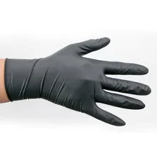 100 шт./компл. Одноразовые черные нитриловые перчатки медицинские татуировки механика латексные перчатки@ ME88