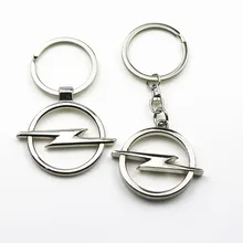 Автомобильный Стайлинг 1 шт. 3D чехол для автомобиля логотип Opel брелок для ключей из сплава золотого цвета и кожа кольцо для автомобильных ключей аксессуары, кольцо для ключей