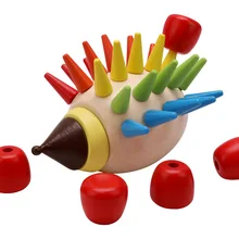 Обучение маленьких детей 3D головоломка моделирование красочный коллаж магический деревянный Ежик игра игрушки для детей специальный подарок