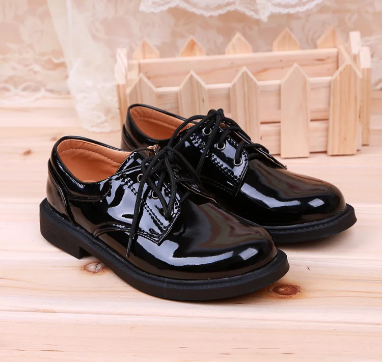 Acthink/Новое поступление Детская производительность кожаные туфли для Обувь для мальчиков Дети Англия Стиль Обувь цветок Обувь для мальчиков Обувь кожаная для девочек, AS015