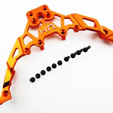 Горячий гоночный CNC алюминиевый передний верхний шасси переборка для axial Yeti 90025 90026