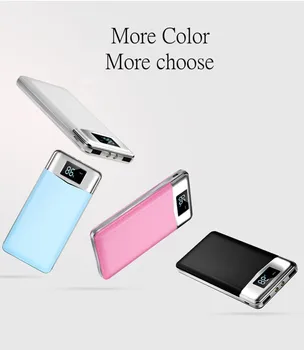

30000mah Power Bank External Battery PoverBank 2 USB LED Powerbank Portable Mobile phone Charger for Xiaomi MI iphone XS huawei
