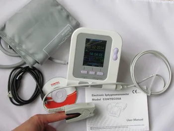 

Digital Blood Pressure Monitor CONTEC08A with Adult Cuff Adult Oximeter Probe and Software 08A Sphygmomanometer