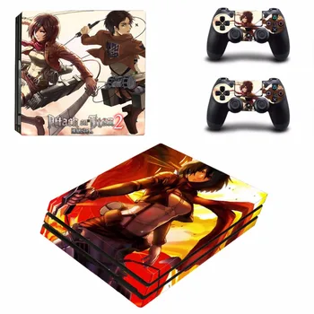 

Anime Attack On Titan 2 PS4 Pro Skin Sticker Decal For Sony PS4 PlayStation 4 Console and 2 Controllers PS4 Pro Skins Stickers