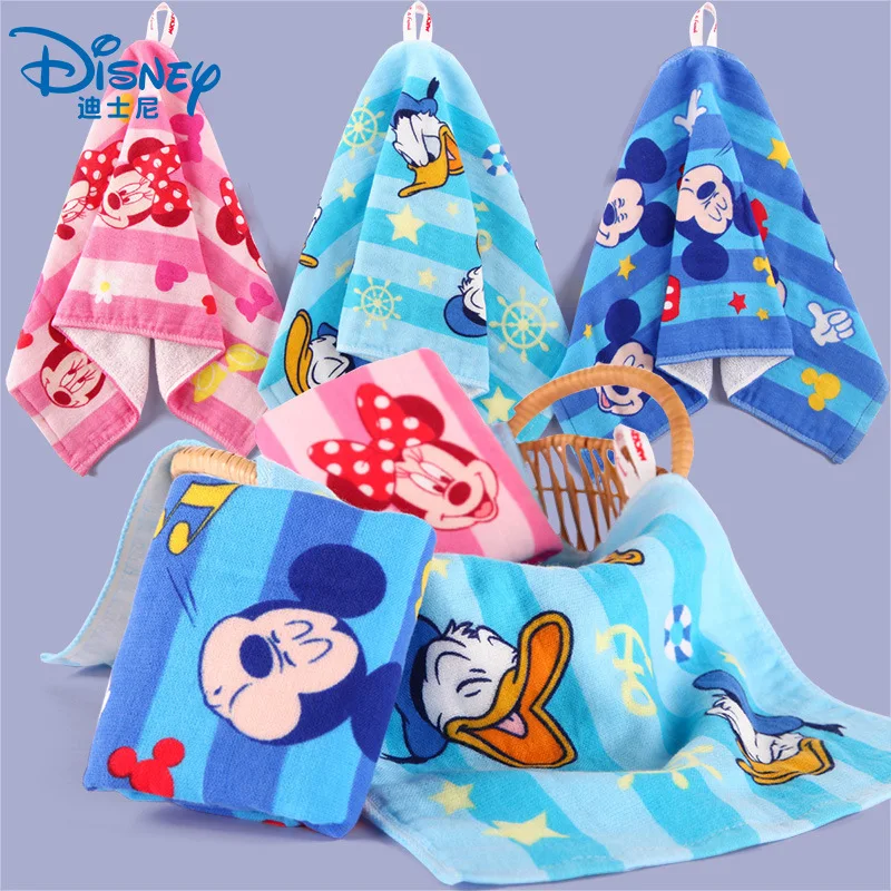 Disney Baby Towel Pure Cotton Children Face Towels Frozen Minnie Mickey