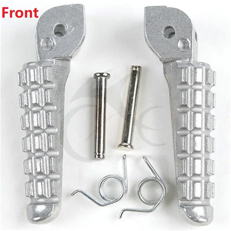

Front Rear Footrest Foot Pegs For Ducati Monster 696 796 2009-2014 2010 2011 2012 Aluminum Silver Motorcycle