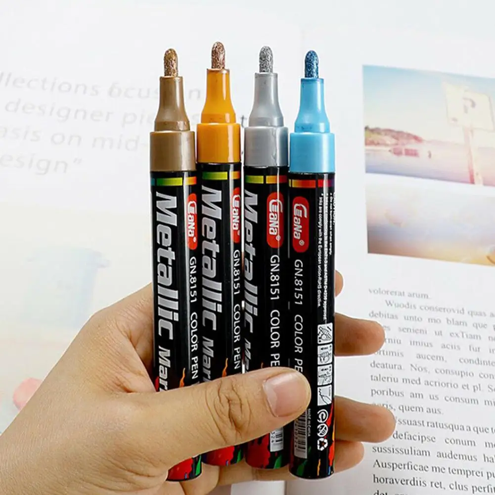 Permanent Tyre Paint Pen Car Motorcycle Bike Creative Marker Colourful Waterproof Oil Pen Rubber/Metal/Glass/Wood Tyre Paint