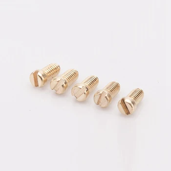

50Pcs M1.6x3mm Brass Cylinder Slotted Socket Head Screws Bolts GB65