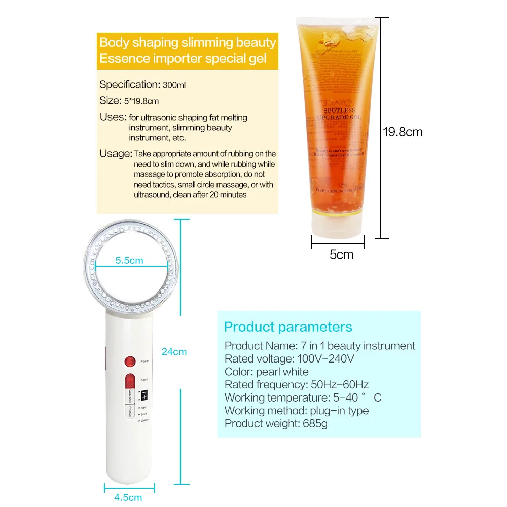 Ультразвуковая кавитация, EMS, инфракрасный массажер для похудения, потеря веса, целлюлит, сжигатель жира, гальваническая инфракрасная ультразвуковая терапия