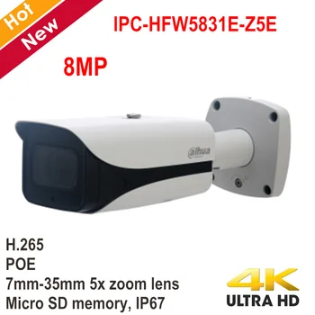 

Original Dahua 8MP POE IP Camera IPC-HFW5831E-Z5E 7mm-35mm 5x zoom lens IR Distance 100m IP67 Support SD card 128g Security cam