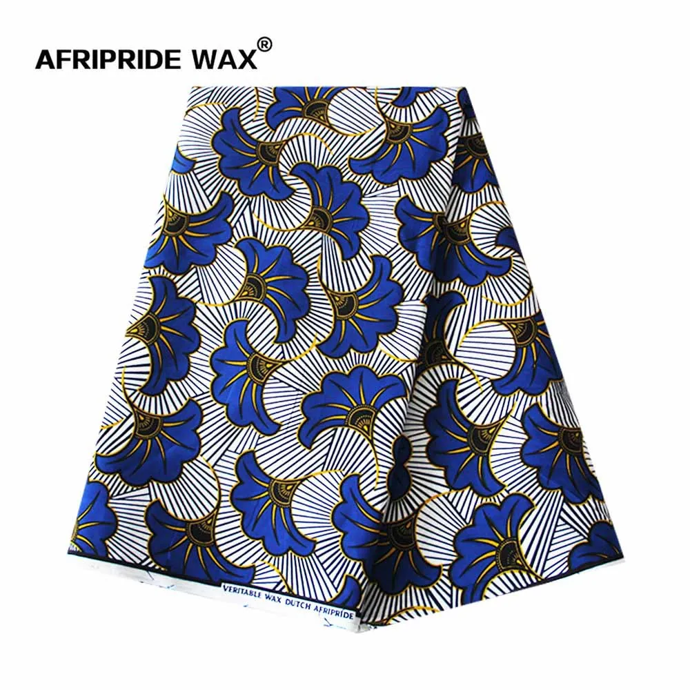 Голубая волнистая ткань tecido африканская национальная одежда батик хлопок печатная ткань 497 африканская восковая ткань хлопок обычная
