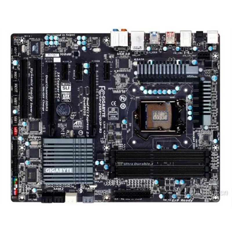 

For Gigabyte GA-Z68X-UD3P-B3 Original Used Desktop Motherboard Z68X-UD3P-B3 Z68 LGA 1155DDR3 32G SATA3 P8Z68-V P8Z68 LX LE