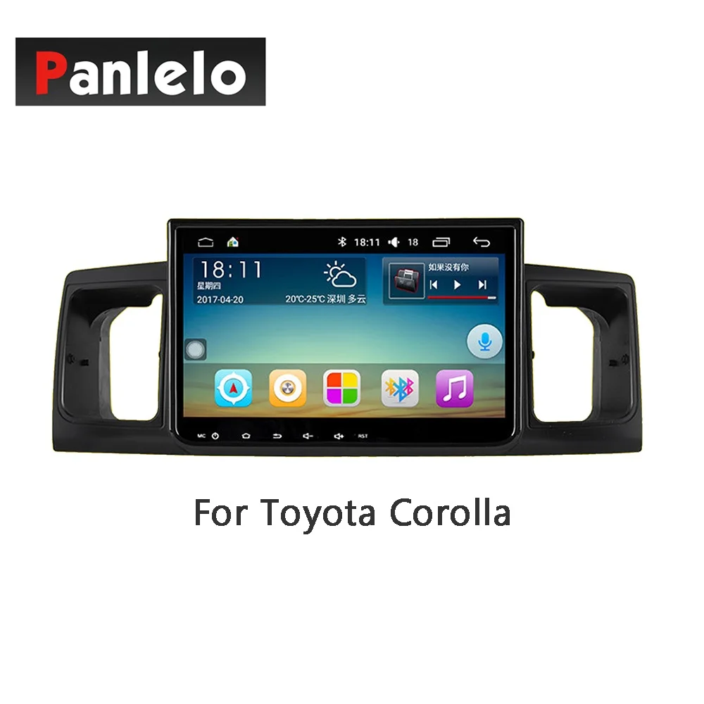 Panlelo Android 7,1 стерео 2 Din 10,2 дюймов для Toyota Corolla VIOS YARiS L Land Cruiser RAV4 Lewin Camry Prado Highlander - Цвет: TY03-Corolla