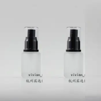 

30ml clear frosted Glass travel refillable perfume bottle with black plastic sprayer,perfume container,perfume packing