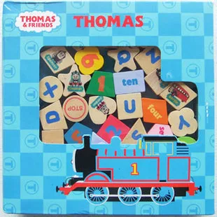 Высокое качество Томас Бусы Письмо цифровой ребенка деревянные развивающие игрушки головоломки