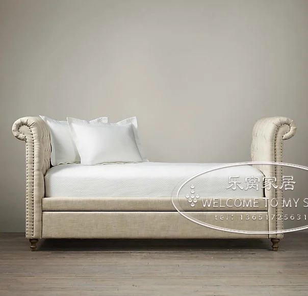 French Original Single Wood Soft Pack Bed Chesterfield Sofa French Original Single Wood Soft Pack Bed Chesterfield Sofa Manufacturers To Customize