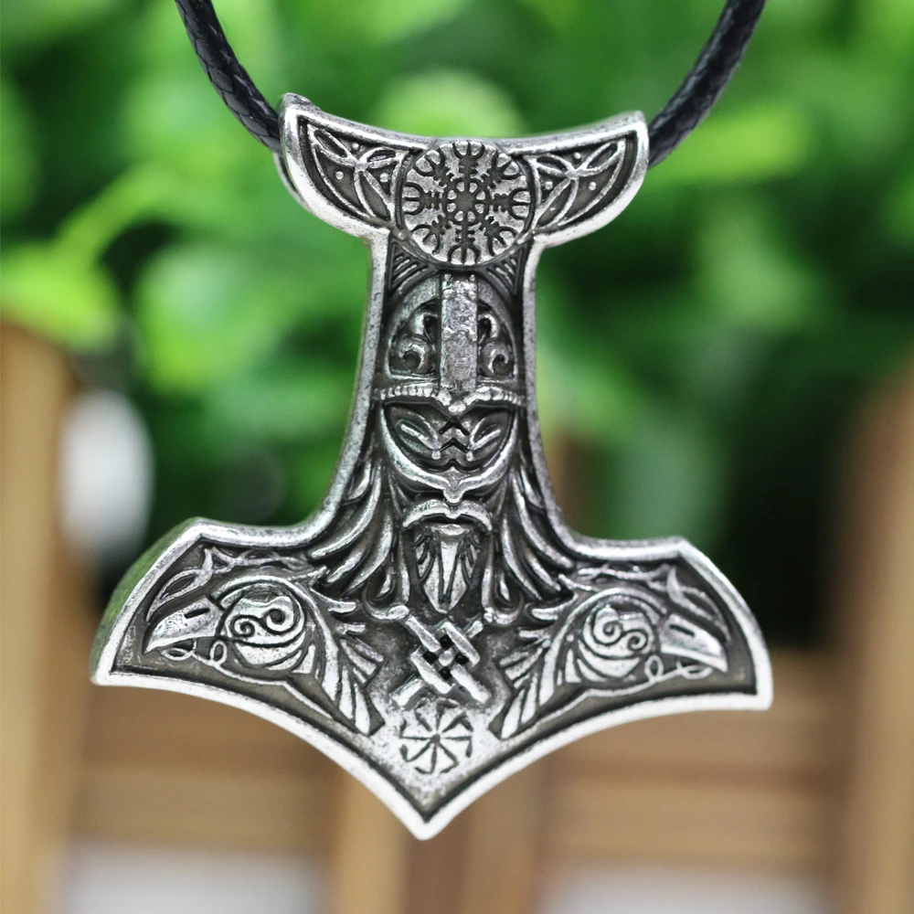 Ожерелье амулет LANGHONG скандинавский Odin ожерелье|norse viking|pendant necklaceviking odin |