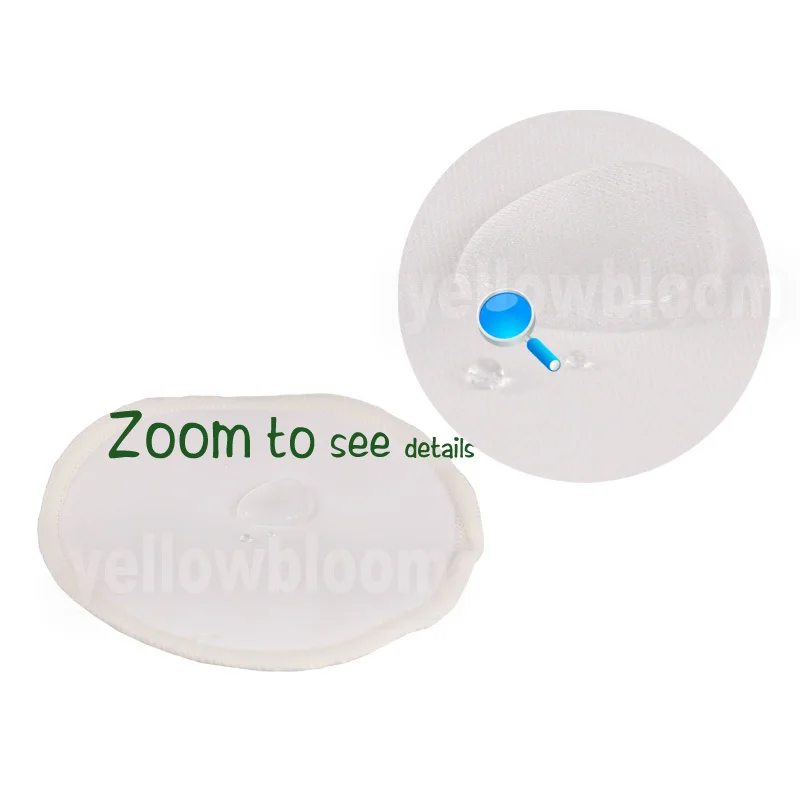 Littles&Bloomz Soft Bamboo Washable Reusable Nursing Breast Pad $2.99=4pcs Breastfeeding Absorbent Waterproof Stay Dry Cloth Pad 4