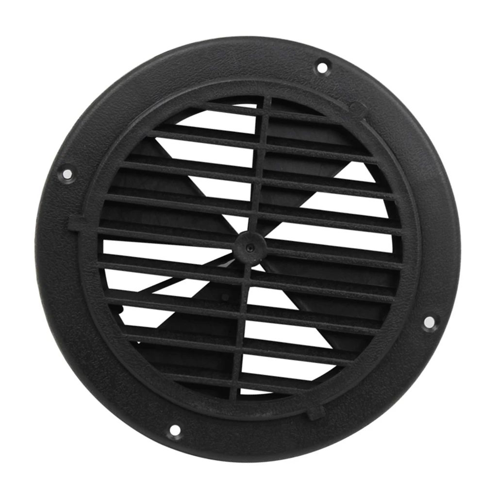 1 Pcs 6.5 Inch Round Louvered Vent For RV Motorhome Boat Ventilation Parts UV Protection 0.7 Inch Thickness PP Plastic