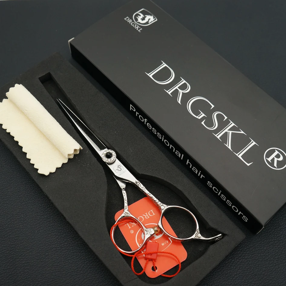 DRGSKL 5,5 дюймов Парикмахерские ножницы высокого качества Профессиональные Парикмахерские ножницы ювелирный опорный винт ножницы для стрижки волос