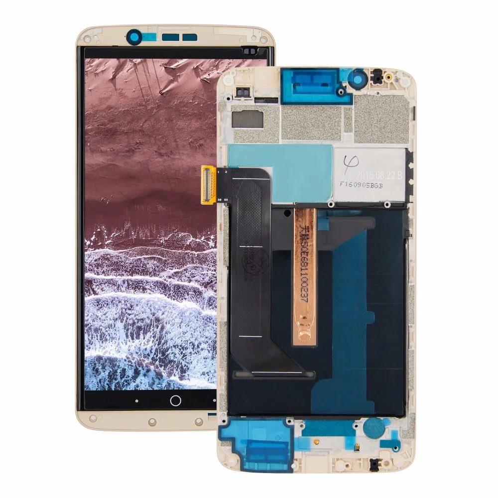 

For ZTE Axon 7 A2017 A2017U A2017G Full Lcd Display Touch Screen Digitizer Assembly parts Frame +Tools