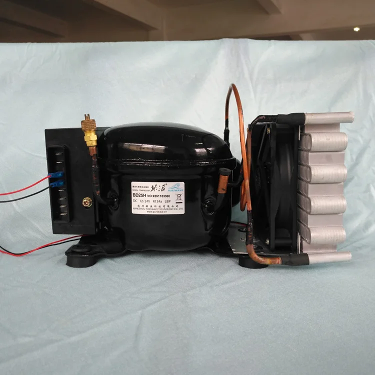 

BD25HC PURSWAVE DC Compressor Condensing Units for max. 100 liters Refrigerator 12V24V with compressor condenser thermostate