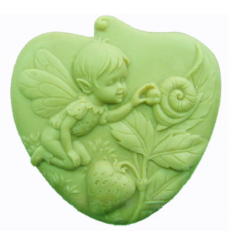 

Grainrain Silicone Soap Candle Mold Soap Making Mould DIY Handmade Soap Molds Angle Strawberry
