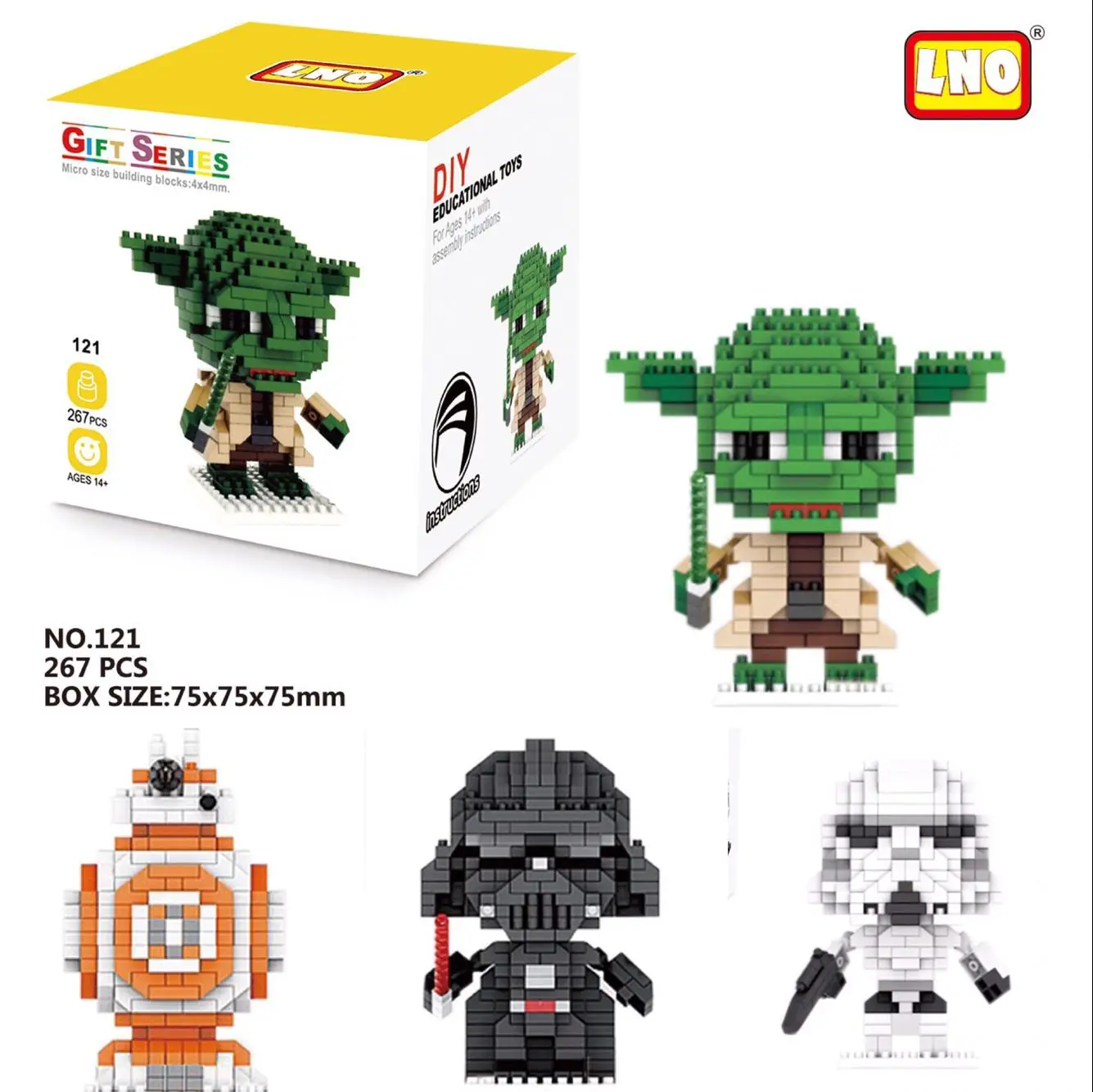 

LNO mini building blocks toys star wars hot sale micro blocks toys for kids