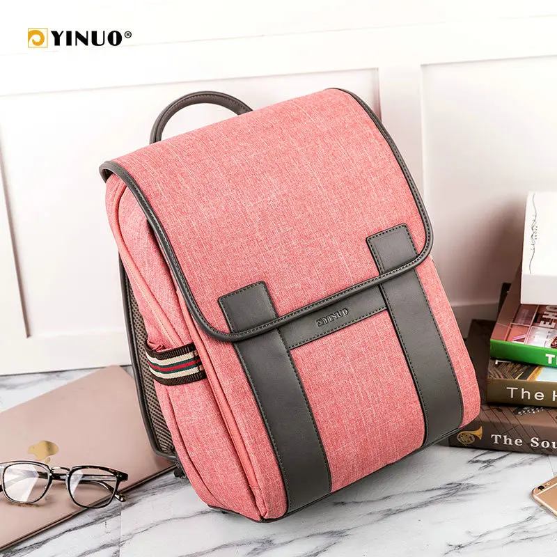 

YINUO Laptop Backpack For 14inch 15inch Waterproof Anti Theft High Capacity For Women Teenager Mochila Travel School Bag