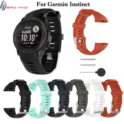 Hero Iand Замена Quick Release Спортивные Мягкие силиконовые часы ремешок 22 мм для Garmin Instinct Watch ремешок