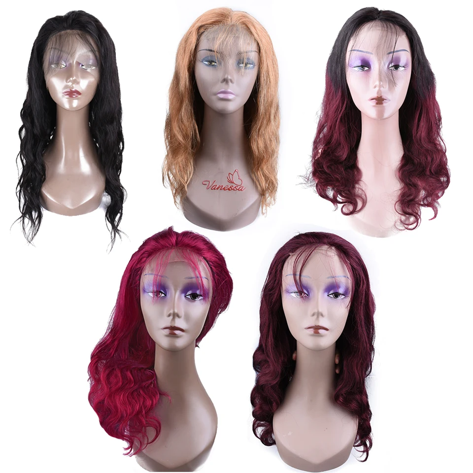 

Soph Queen Hair 4*4 Lace Closure Human Hair Wigs With Baby Hair Brazilian Remy Colored Body Wave Wig For Black Women