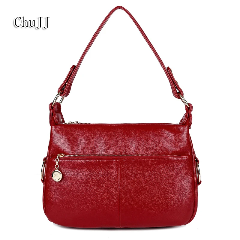 

High Quality Hobos Women's Genuine Leather Handbags Shoulder CrossBody Bags Fashion Messenger Bags Women Bags Ladies