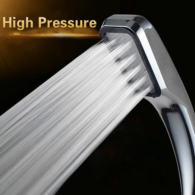 

High Pressure Rainfall Shower Head ABS Chrome Water Saving Filter Spray Nozzle 300 Holes Panel Powerful Shower Head