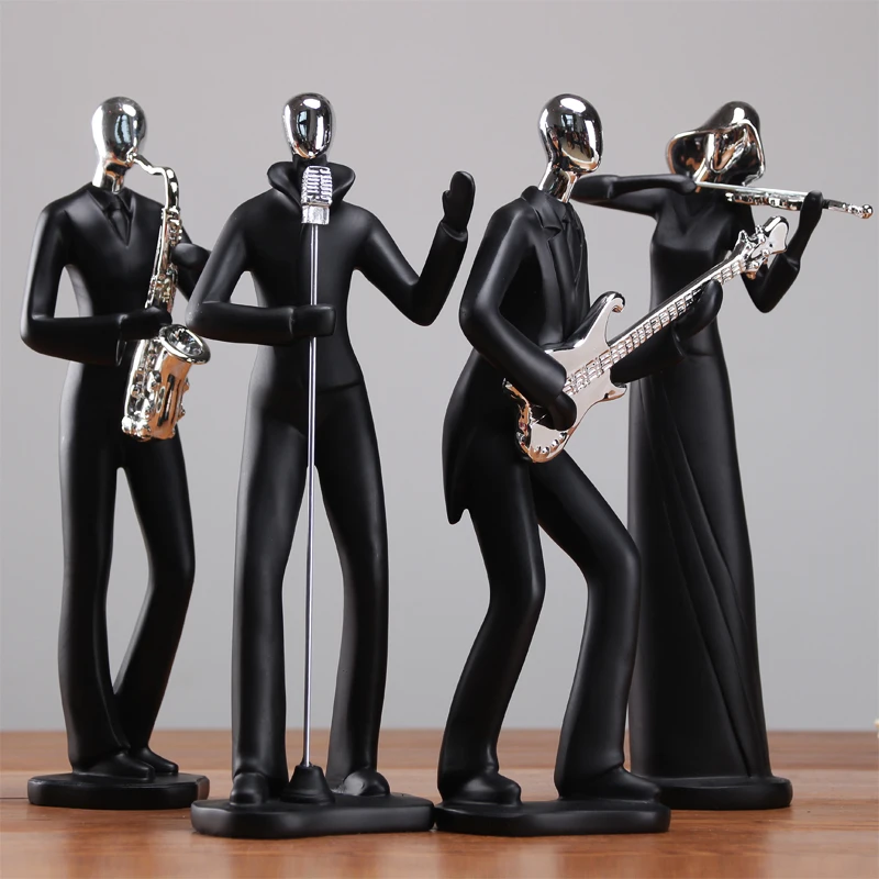 

Wedding Birthday Gift Magical Music Mask Party Home Decoration Black Modern Character Modeling