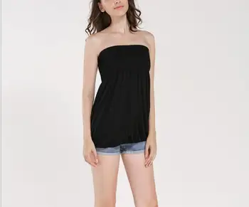 

50pcs Women Sexy Boho Dress Tube Top Solid Color Beach Dress Off The Shoulder Casual Slim Tshirt Summer Vestidos