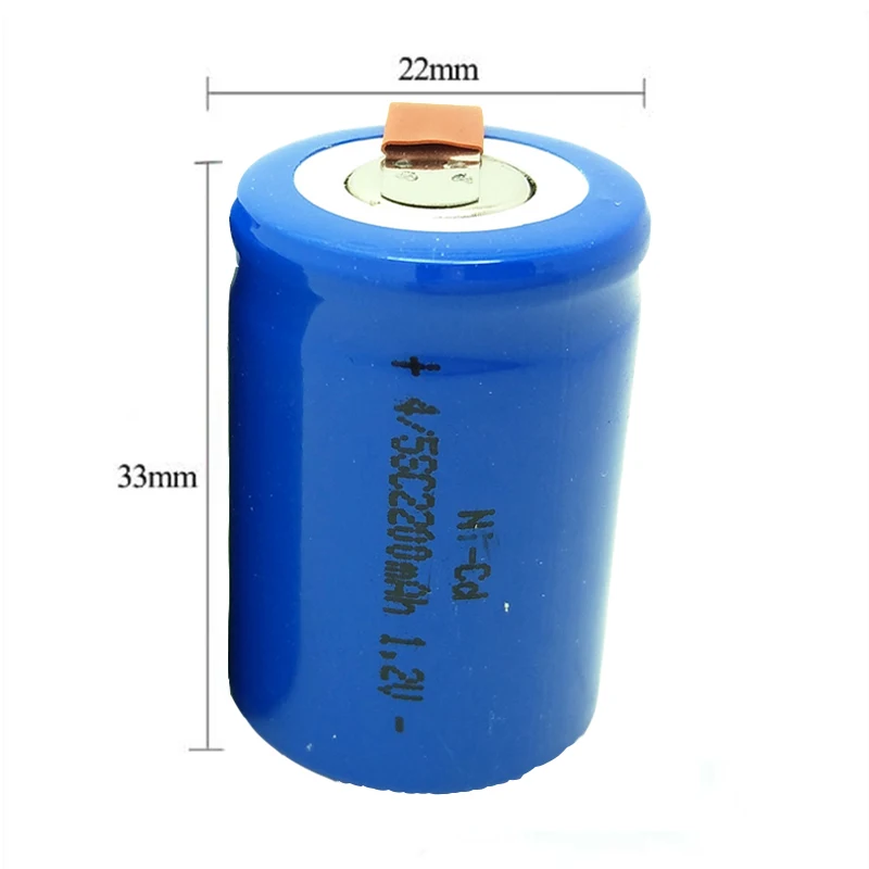 NI-CD 1,2 V 2200mAh 4/5 SubC Sub 4/5SC перезаряжаемая батарея с таб игрушечная Автомобильная батарея 30 штук в комплекте