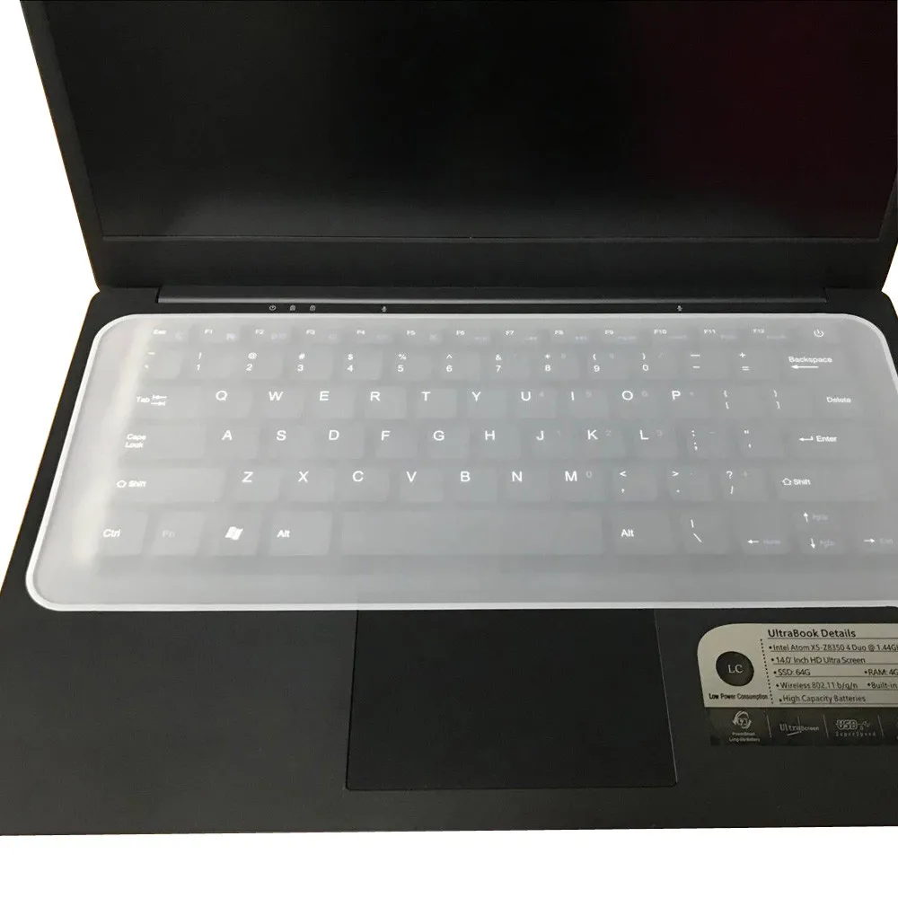 Протектор клавиатуры для ноутбуков универсальная силиконовая клавиатура протектор кожи для ноутбуков 13 ''-14,1'' O.15
