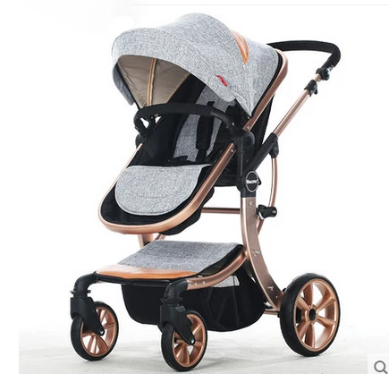 

Fu infant stroller high landscape can sit or lie four shock absorbers folding stroller strollers lime purpfree deliveryle red