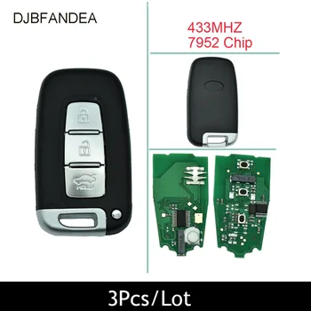 

DJBFANDEA 3PCS/Lot Car Remote Smart Key For HYUNDAI I30 I45 Ix35 Genesis Equus Veloster Tucson Sonata Elantra