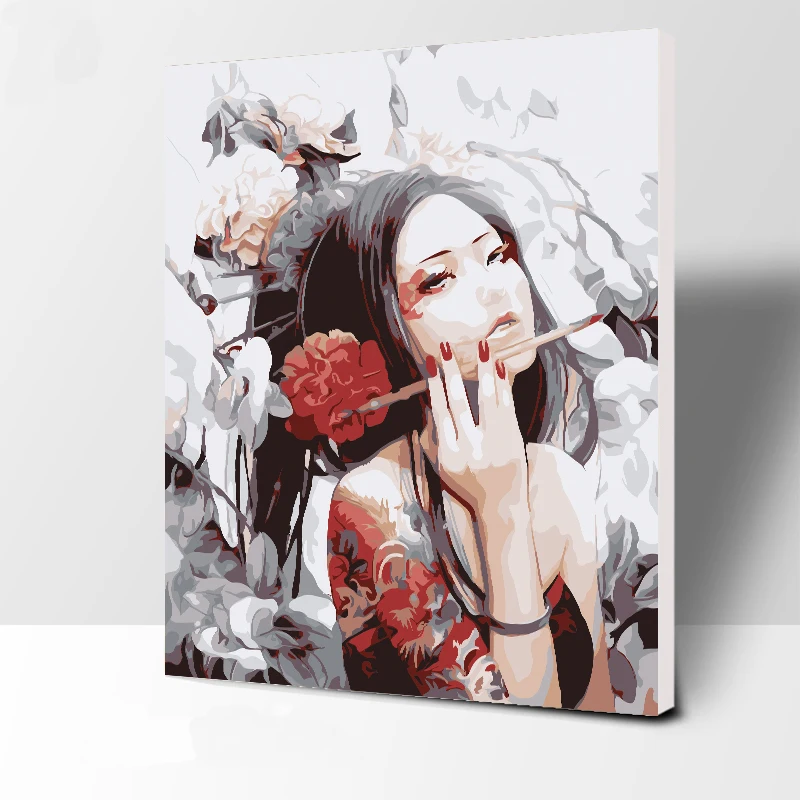 Чистой красоты рисунок танцора diy живопись по номерам Современные Wall Art расписанную живопись маслом на холсте для украшения дома - Цвет: 5120