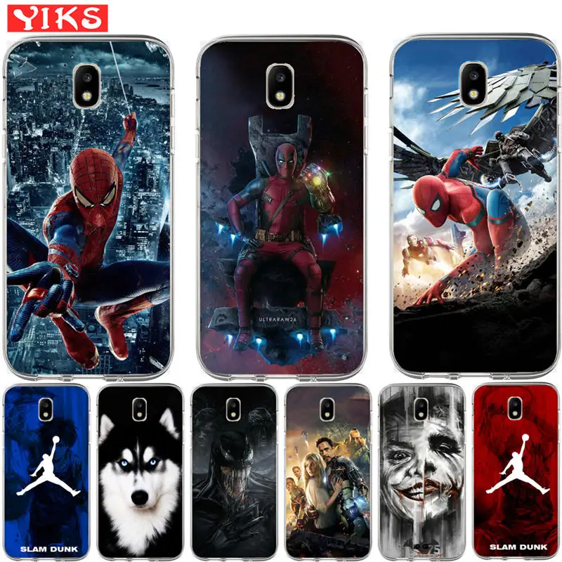 

Luxury Joker Deadpool Case For Samsung Galaxy J3 J5 J6 J7 J8 2016 2017 2018 J2 Prime J250F Pro Case Back Cover Coque Etui Funda