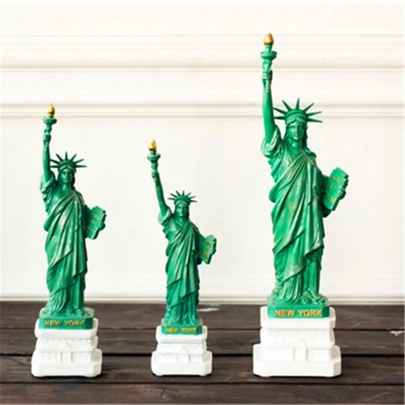 

Resin Craftwork Statue Of Liberty American Symbols Complete Figure Creative Traveling Souvenir G1333
