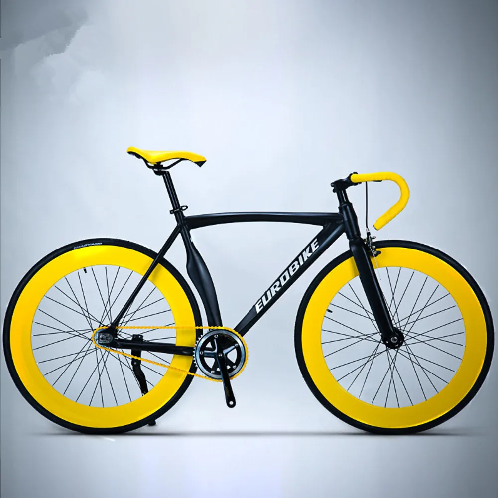 Flash Deal New Fixed Gear Bike 700cc Wheel 52cm Aluminum Alloy Frame Muscle Road Bicycle Fixie Fiets Bicicleta 0