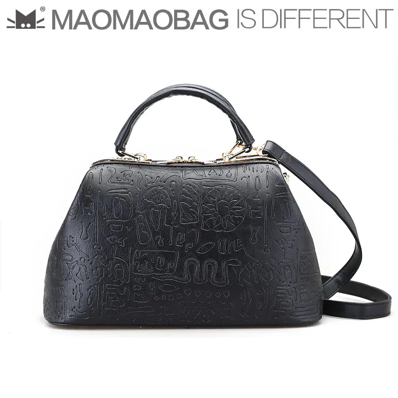 MAOMAOBAG 2017 Тиснением Логотипа Специальный Уникальный Дизайнер Женщин Доктор