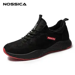 NOSSICA дышащая мужская зимняя повседневная обувь модные мужские кроссовки удобные высокие мягкие Chaussures Pour Hommes красный