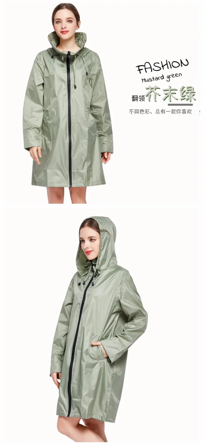 Freesmilyブランド新しい女性雨ポンチョ雨ジャケットコートフード付き|Raincoats| AliExpress