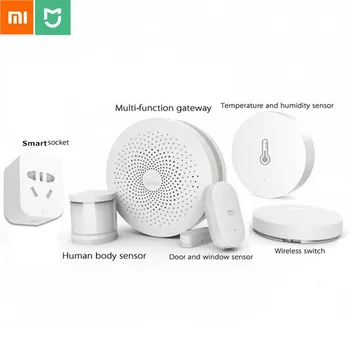 

Original Xiaomi Smart Home Kit Gateway Door Window Sensor Human Body Sensor Wireless Switch Humidity Sensor Intelligent Set