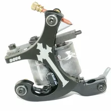 Углеродистая сталь двойная спиральная татуировка машина 10 катушка татуировки ручной работы для Liner Shader TM-762